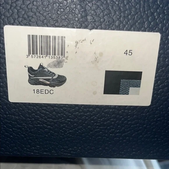 Dior Black High-Top Sneakers with Perforated Detailing - Picture 10 of 10